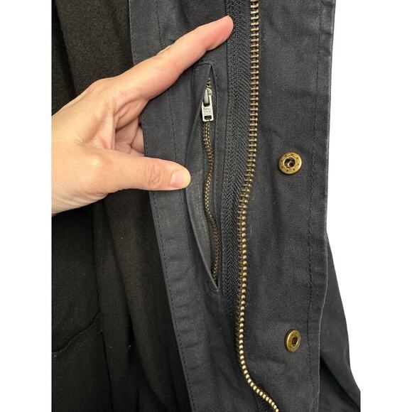 Nicholas K x Free People Byard Trench Coat with Waxed Cotton Size XS Like New - Picture 14 of 16